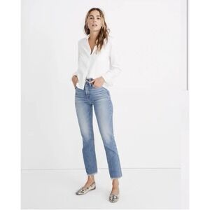 Madewell The Perfect Vintage Jean in Ainsworth Wash - Raw Hem Edition - 31